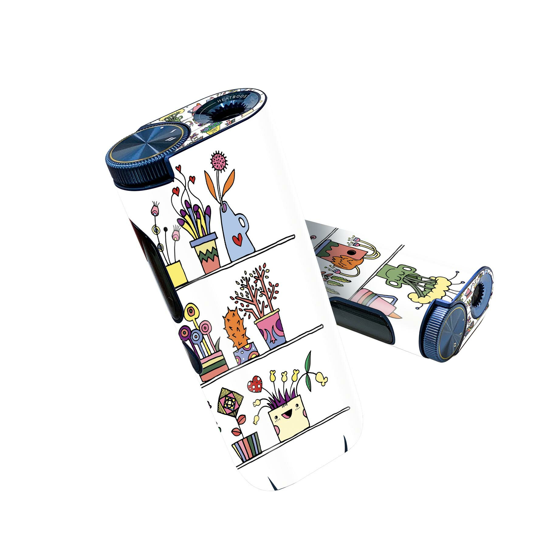 glo hyper pro 用 デザインスキンシール 側面2枚 天面3枚 セット 360°カバー ケース 保護 グロー ハイ..