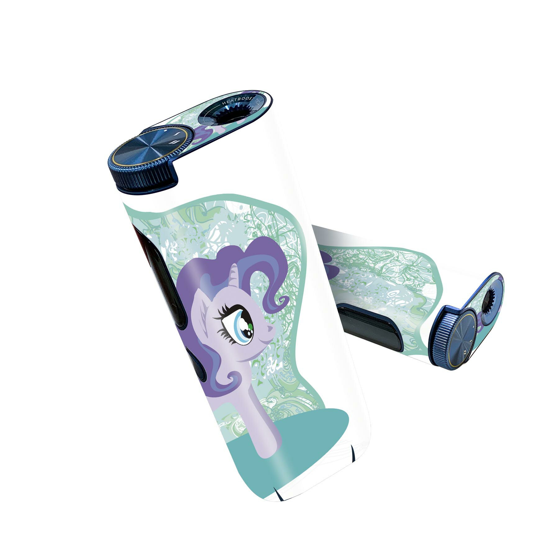 glo hyper pro 用 デザインスキンシール 側面2枚 天面3枚 セット 360°カバー ケース 保護 グロー ハイパー プロ グロウ ステッカー デコ アクセサリー 009704 動物　キャラクター　紫