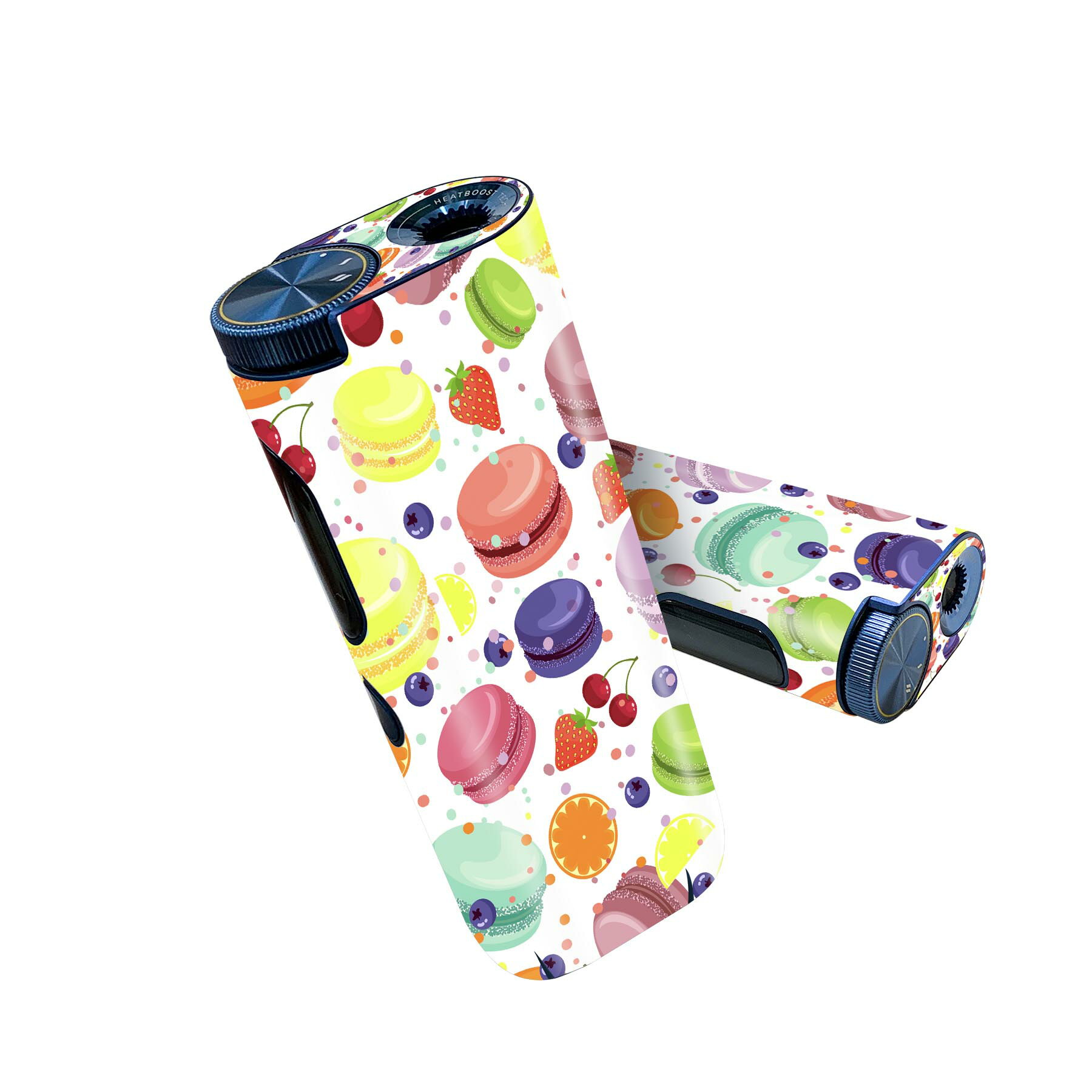 glo hyper pro 用 デザインスキンシール 側面2枚 天面3枚 セット 360°カバー ケース 保護 グロー ハイパー プロ グロウ ステッカー デコ アクセサリー 009741 デザート マカロン カラフル