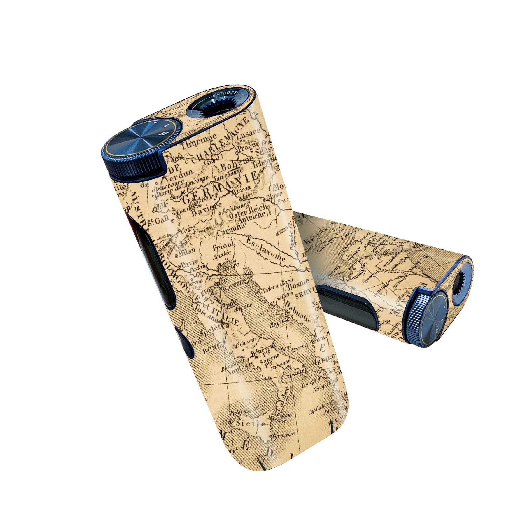 glo hyper pro 用 デザインスキンシール 側面2枚 天面3枚 セット 360°カバー ケース 保護 グロー ハイパー プロ グロウ ステッカー デコ アクセサリー 010250 地図　外国　国名