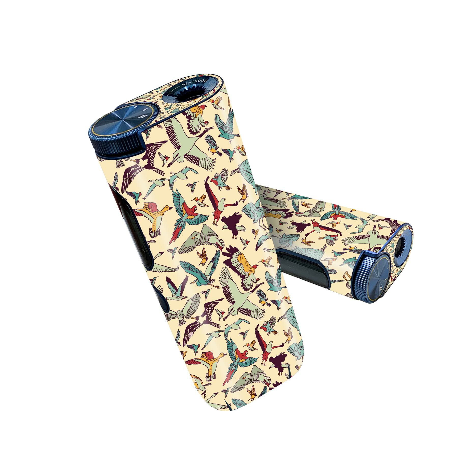 glo hyper pro 用 デザインスキンシール 側面2枚 天面3枚 セット 360°カバー ケース 保護 グロー ハイパー プロ グロウ ステッカー デコ アクセサリー 010413 鳥 鶴 鷹