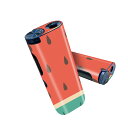 glo hyper pro 用 デザインスキンシール 側面2枚 天面3枚 セット 360°カバー ケース 保護 グロー ハイパー プロ グロウ ステッカー デコ アクセサリー 010433 果物 スイカ 赤 緑