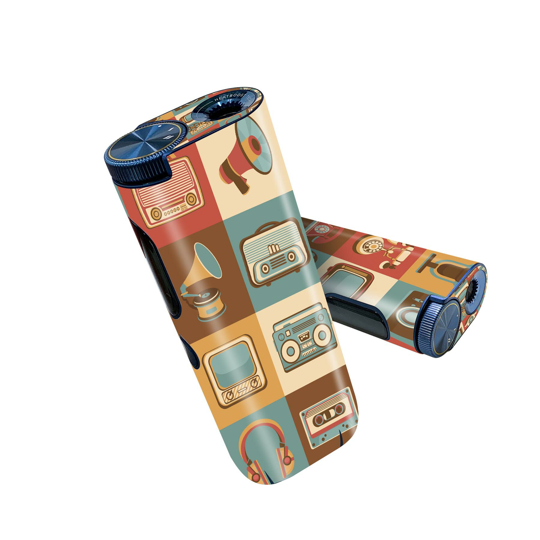 glo hyper pro 用 デザインスキンシール 側面2枚 天面3枚 セット 360°カバー ケース 保護 グロー ハイ..