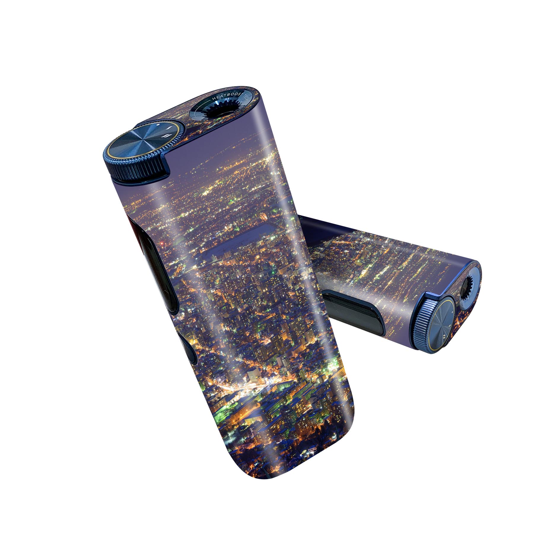 glo hyper pro 用 デザインスキンシール 側面2枚 天面3枚 セット 360°カバー ケース 保護 グロー ハイパー プロ グロウ ステッカー デコ アクセサリー 010983 夜景　写真