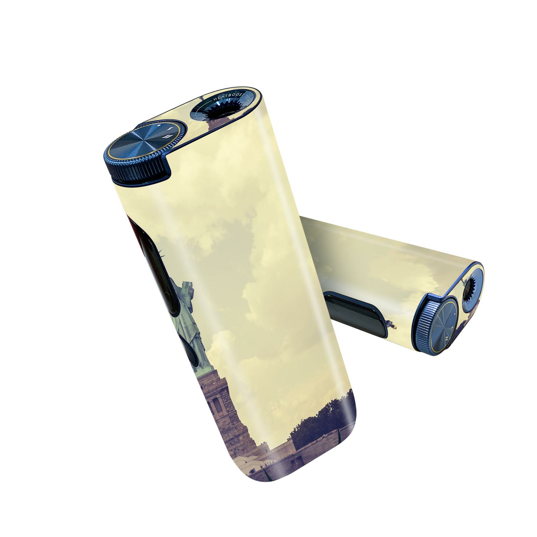 glo hyper pro 用 デザインスキンシール 側面2枚 天面3枚 セット 360°カバー ケース 保護 グロー ハイパー プロ グロウ ステッカー デコ アクセサリー 011333 外国　ニューヨーク　自由の女神