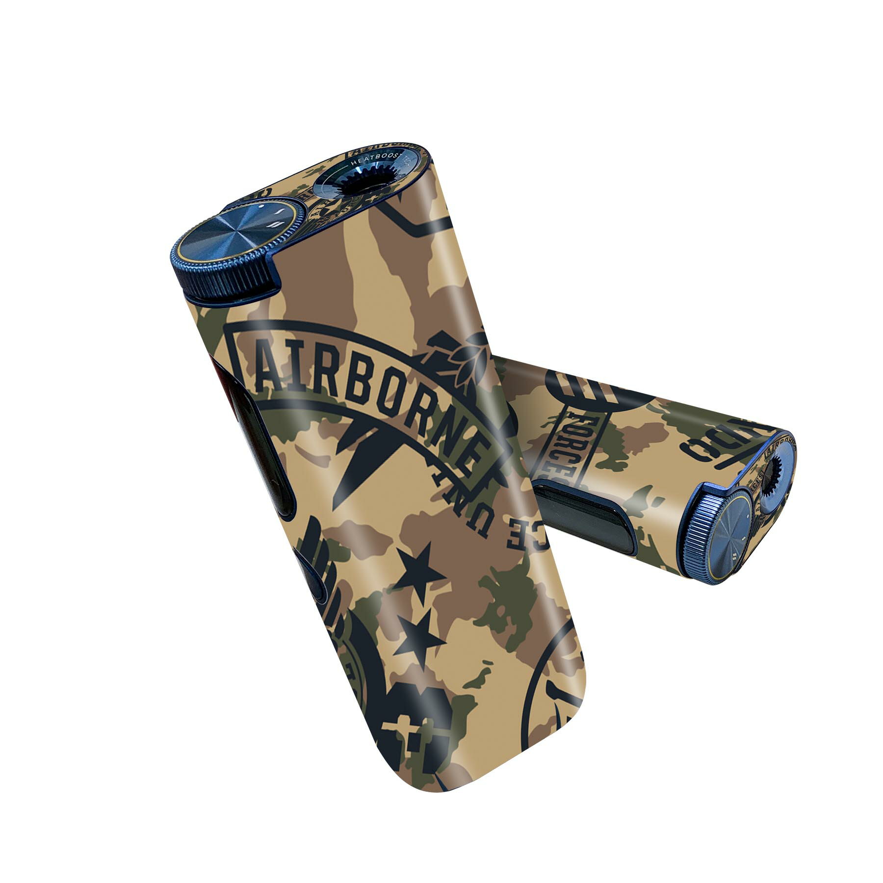 glo hyper pro 用 デザインスキンシール 側面2枚 天面3枚 セット 360°カバー ケース 保護 グロー ハイパー プロ グロウ ステッカー デコ アクセサリー 011605 アーミー　迷彩　カモフラ