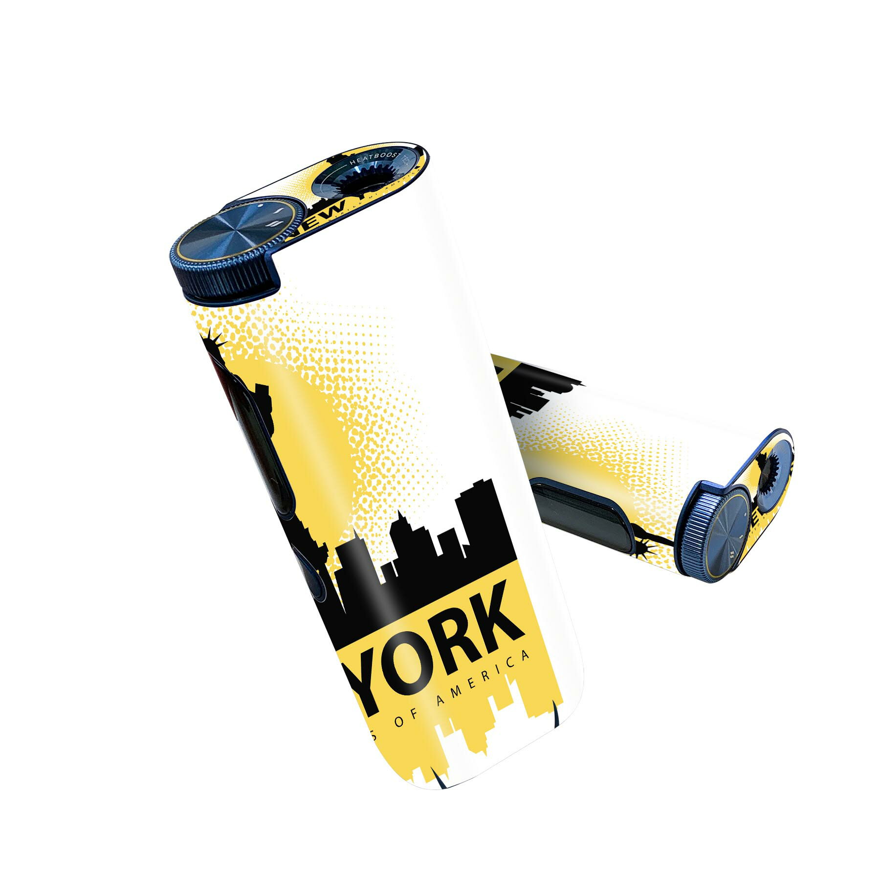 glo hyper pro 用 デザインスキンシール 側面2枚 天面3枚 セット 360°カバー ケース 保護 グロー ハイパー プロ グロウ ステッカー デコ アクセサリー 011620 アメリカ　ニューヨーク　外国