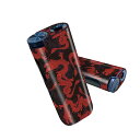 glo hyper pro 用 デザインスキンシール 側面2枚 天面3枚 セット 360°カバー ケース 保護 グロー ハイパー プロ グロウ ステッカー デコ アクセサリー 011648 龍 和柄 赤