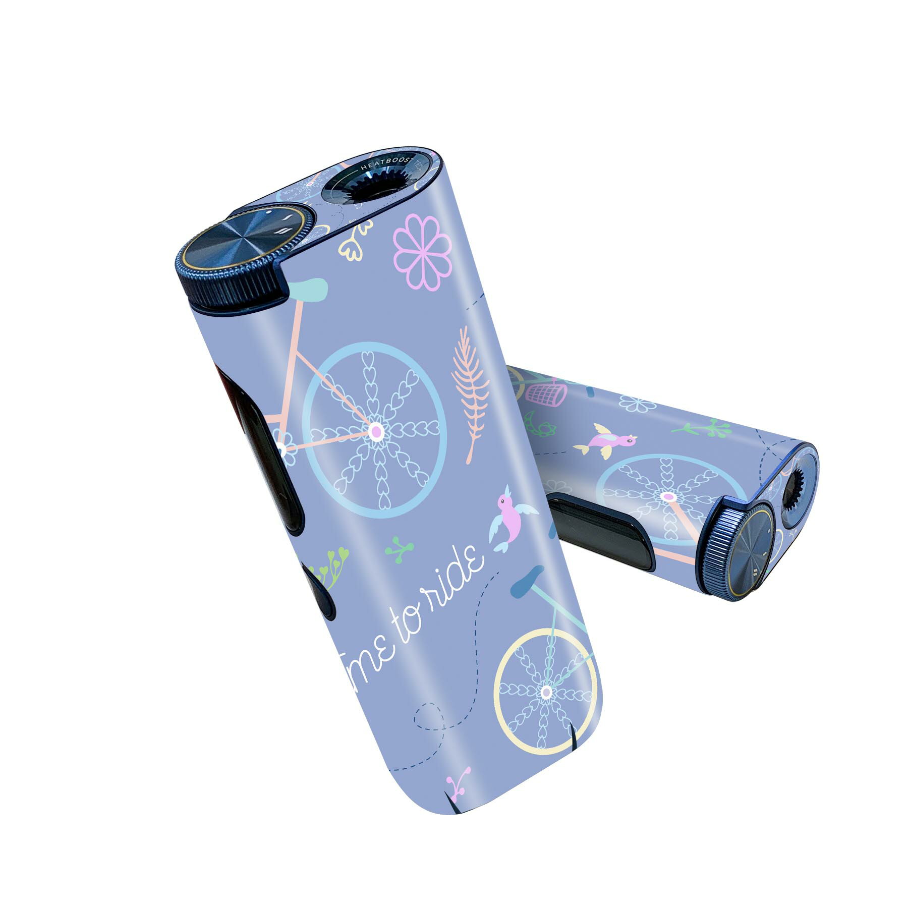 glo hyper pro 用 デザインスキンシール 側面2枚 天面3枚 セット 360°カバー ケース 保護 グロー ハイパー プロ グロウ ステッカー デコ アクセサリー 011863 かわいい 鳥 自転車