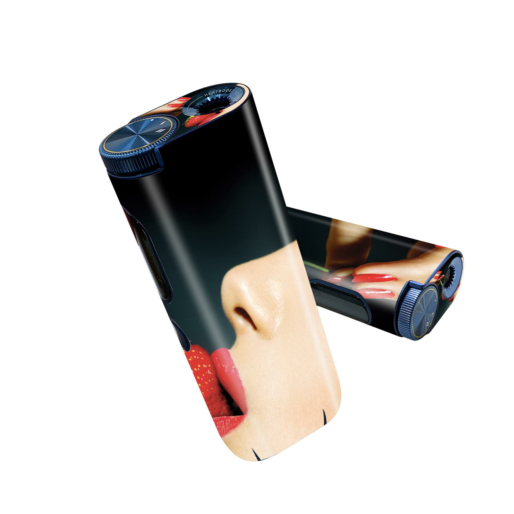 glo hyper pro 用 デザインスキンシール 側面2枚 天面3枚 セット 360°カバー ケース 保護 グロー ハイパー プロ グロウ ステッカー デコ アクセサリー 011897 女性 苺