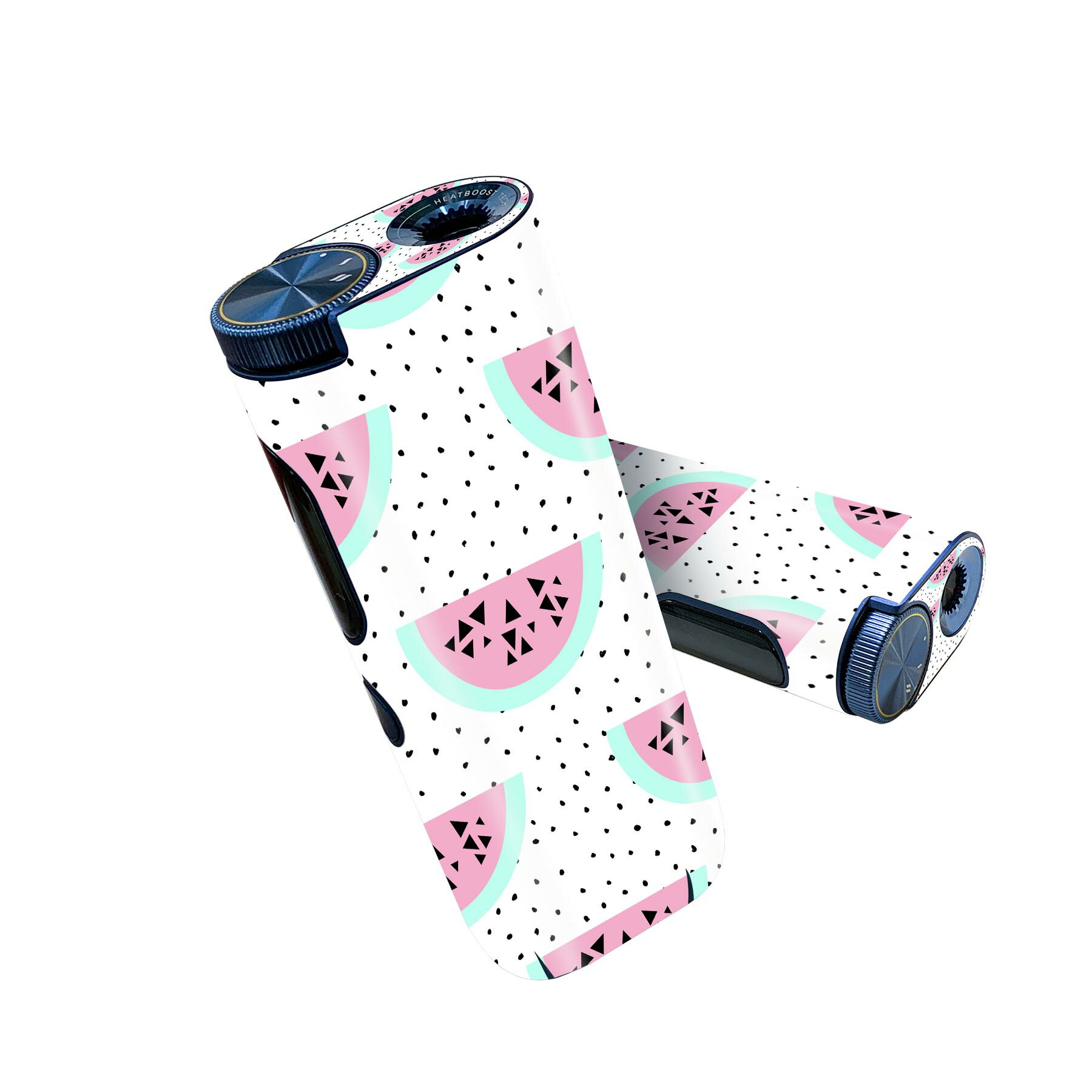 glo hyper pro 用 デザインスキンシール 側面2枚 天面3枚 セット 360°カバー ケース 保護 グロー ハイパー プロ グロウ ステッカー デコ アクセサリー 012153 スイカ ドット 夏