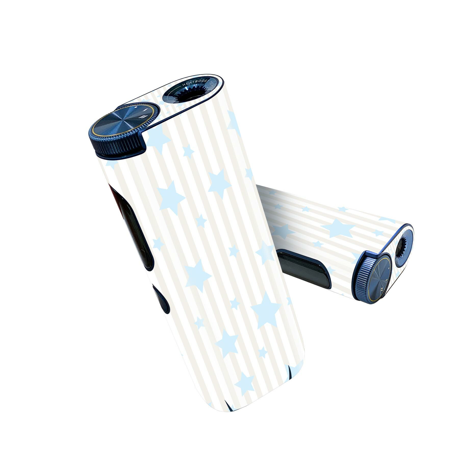 glo hyper pro 用 デザインスキンシール 側面2枚 天面3枚 セット 360°カバー ケース 保護 グロー ハイパー プロ グロウ ステッカー デコ アクセサリー 012485 ストライプ 星 パステル