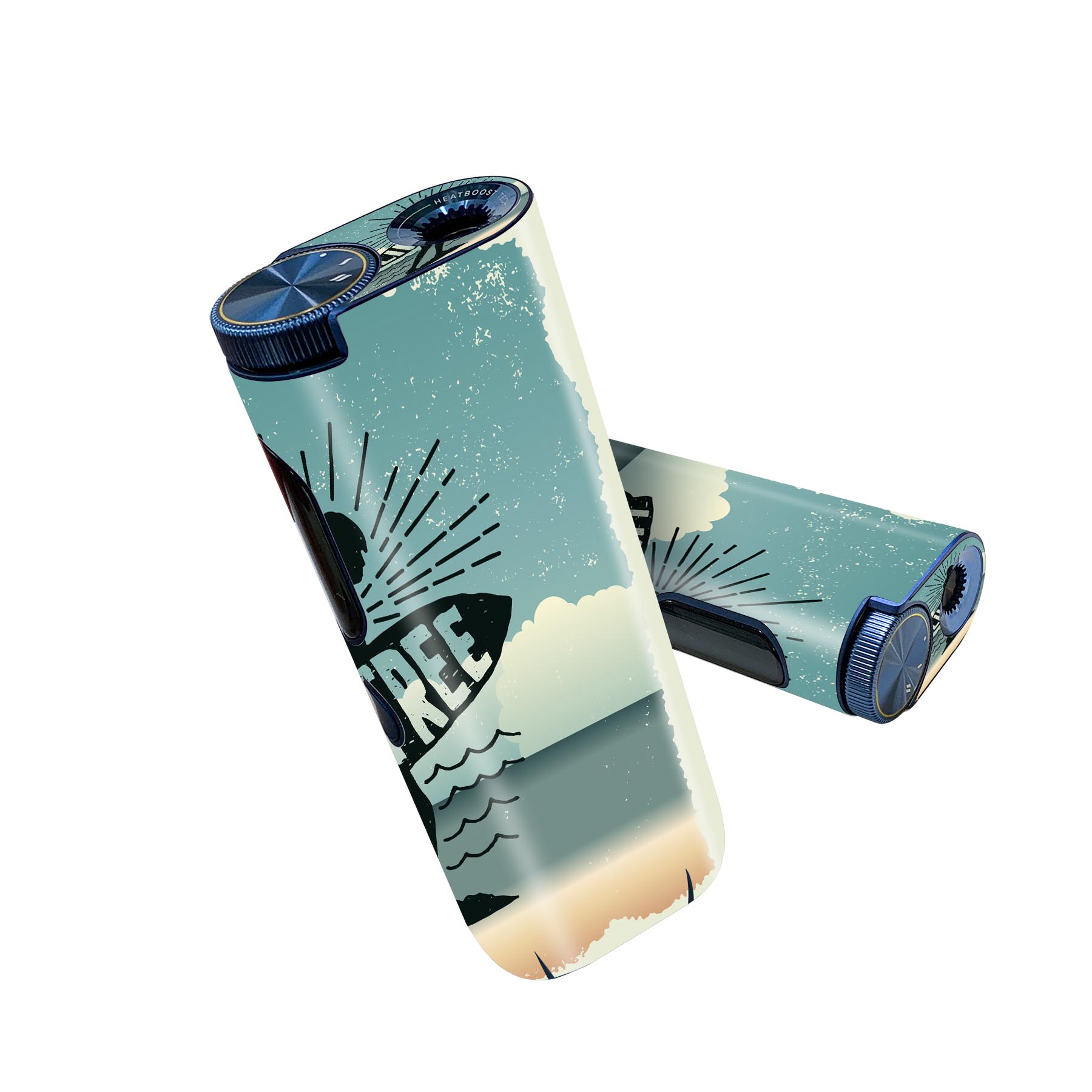 glo hyper pro 用 デザインスキンシール 側面2枚 天面3枚 セット 360°カバー ケース 保護 グロー ハイ..