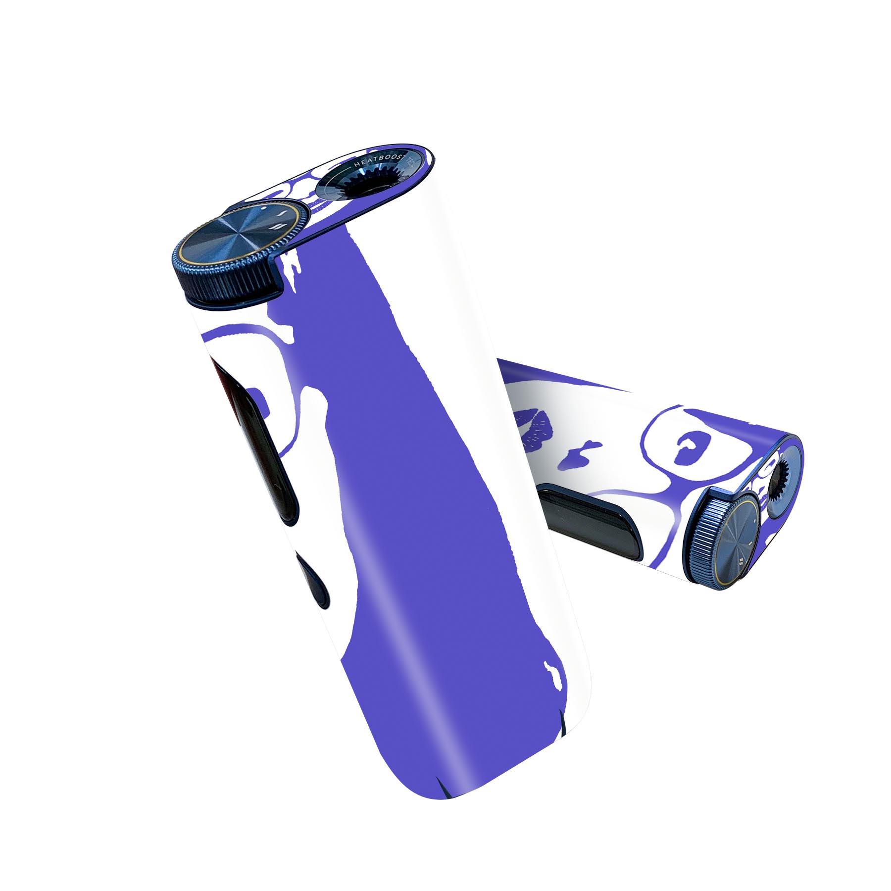 glo hyper pro 用 デザインスキンシール 側面2枚 天面3枚 セット 360°カバー ケース 保護 グロー ハイパー プロ グロウ ステッカー デコ アクセサリー 013590 顔 女性 眼鏡