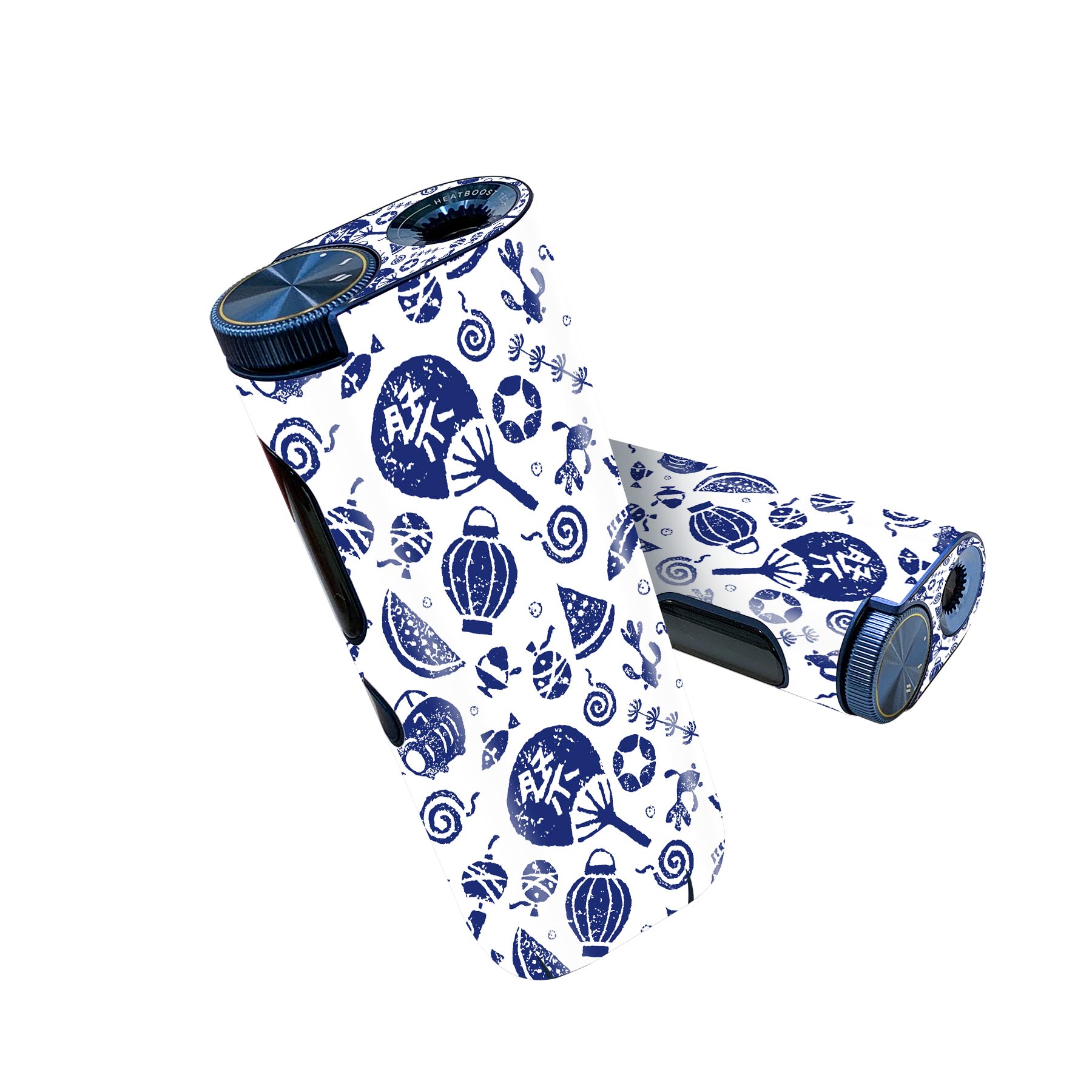 glo hyper pro 用 デザインスキンシール 側面2枚 天面3枚 セット 360°カバー ケース 保護 グロー ハイパー プロ グロウ ステッカー デコ アクセサリー 014091 祭り 夏 スイカ