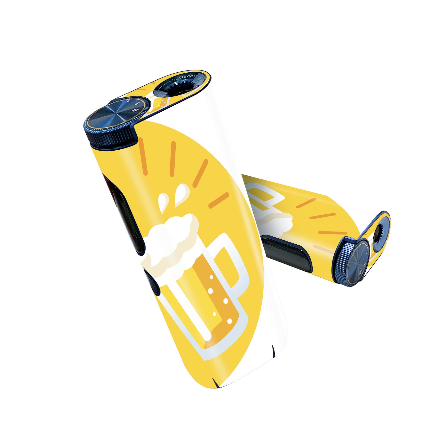 glo hyper pro 用 デザインスキンシール 側面2枚 天面3枚 セット 360°カバー ケース 保護 グロー ハイパー プロ グロウ ステッカー デコ アクセサリー 014114 ビール　お酒