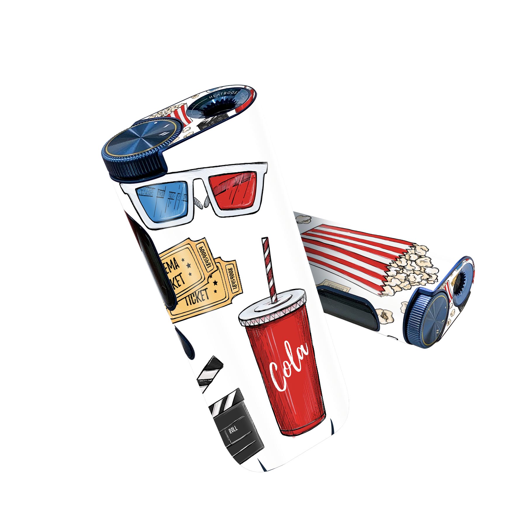 glo hyper pro 用 デザインスキンシール 側面2枚 天面3枚 セット 360°カバー ケース 保護 グロー ハイ..