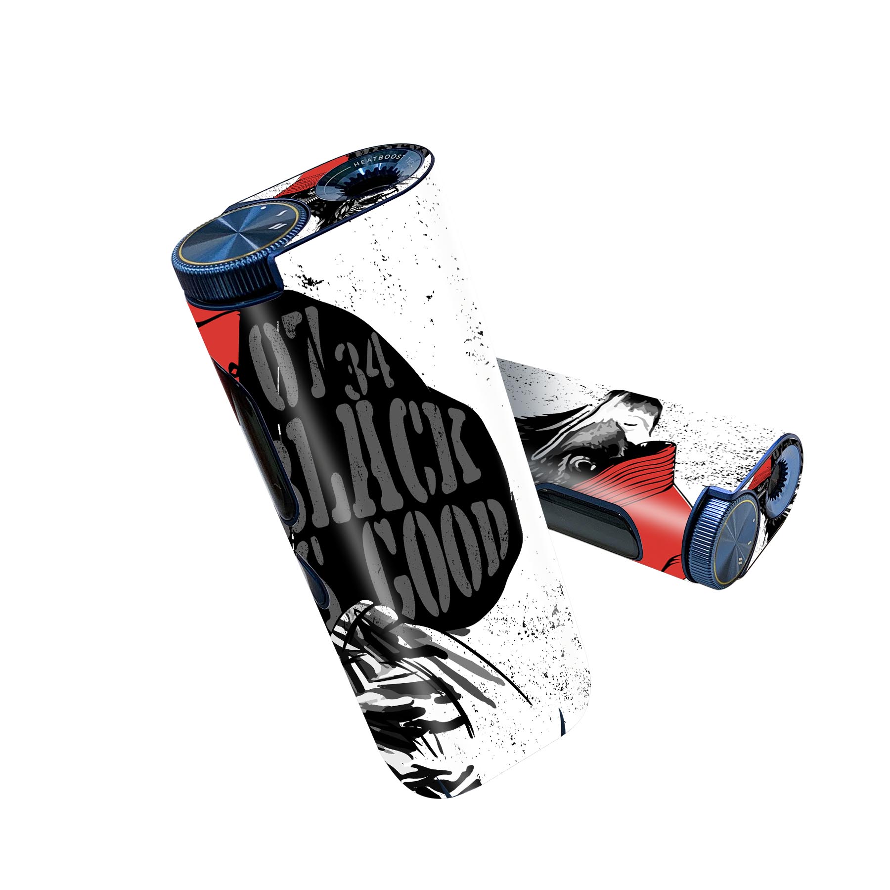 glo hyper pro 用 デザインスキンシール 側面2枚 天面3枚 セット 360°カバー ケース 保護 グロー ハイパー プロ グロウ ステッカー デコ アクセサリー 014396 鷹　英語　ロゴ