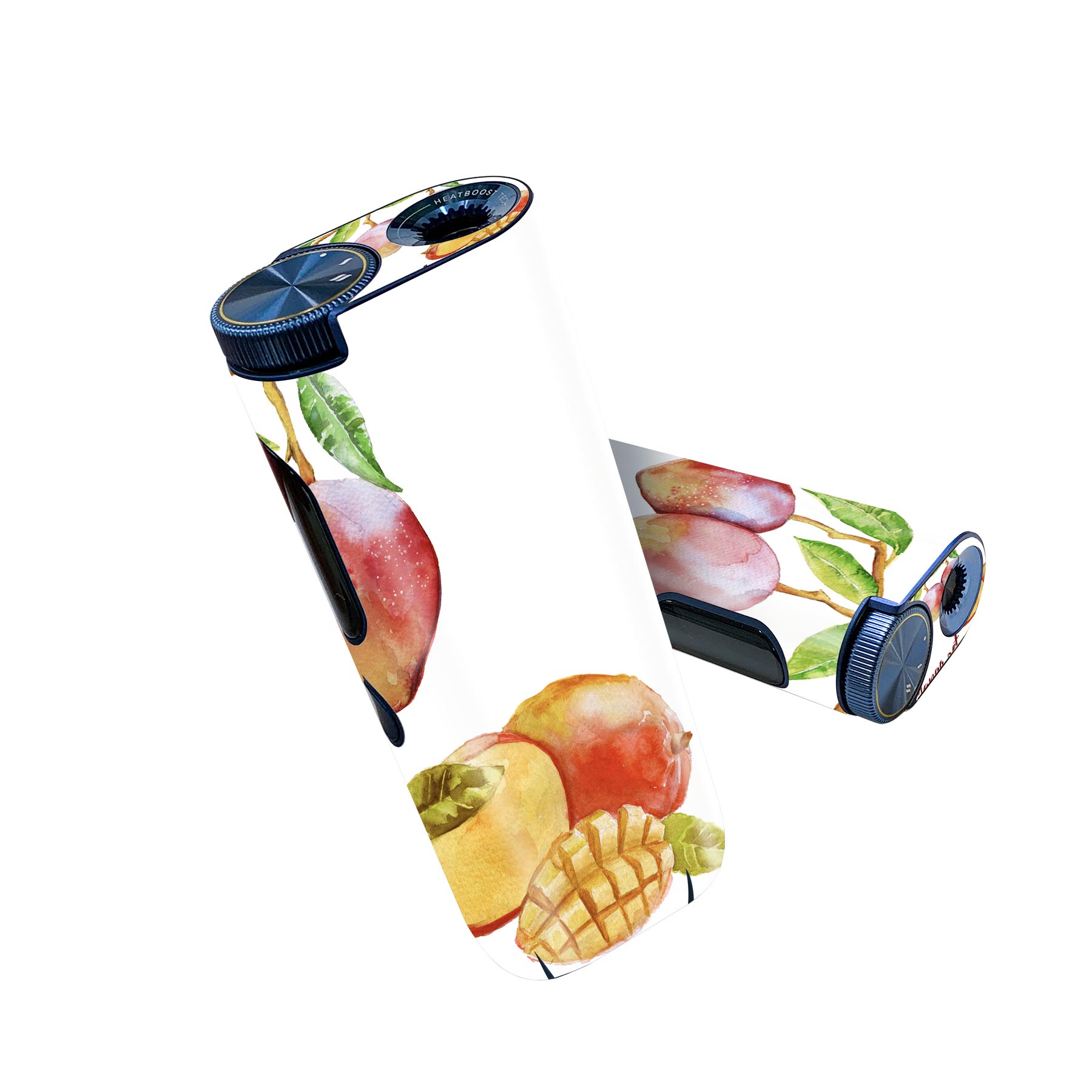 glo hyper pro 用 デザインスキンシール 側面2枚 天面3枚 セット 360°カバー ケース 保護 グロー ハイパー プロ グロウ ステッカー デコ アクセサリー 014791 マンゴー 果物 夏