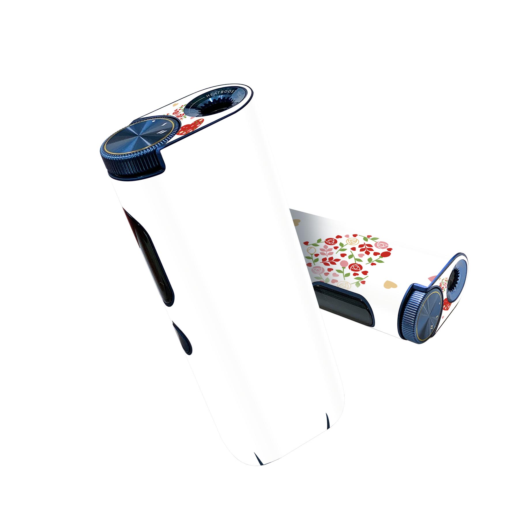 glo hyper pro 用 デザインスキンシール 側面2枚 天面3枚 セット 360°カバー ケース 保護 グロー ハイパー プロ グロウ ステッカー デコ アクセサリー 015523 ハート　ピンク　かわいい