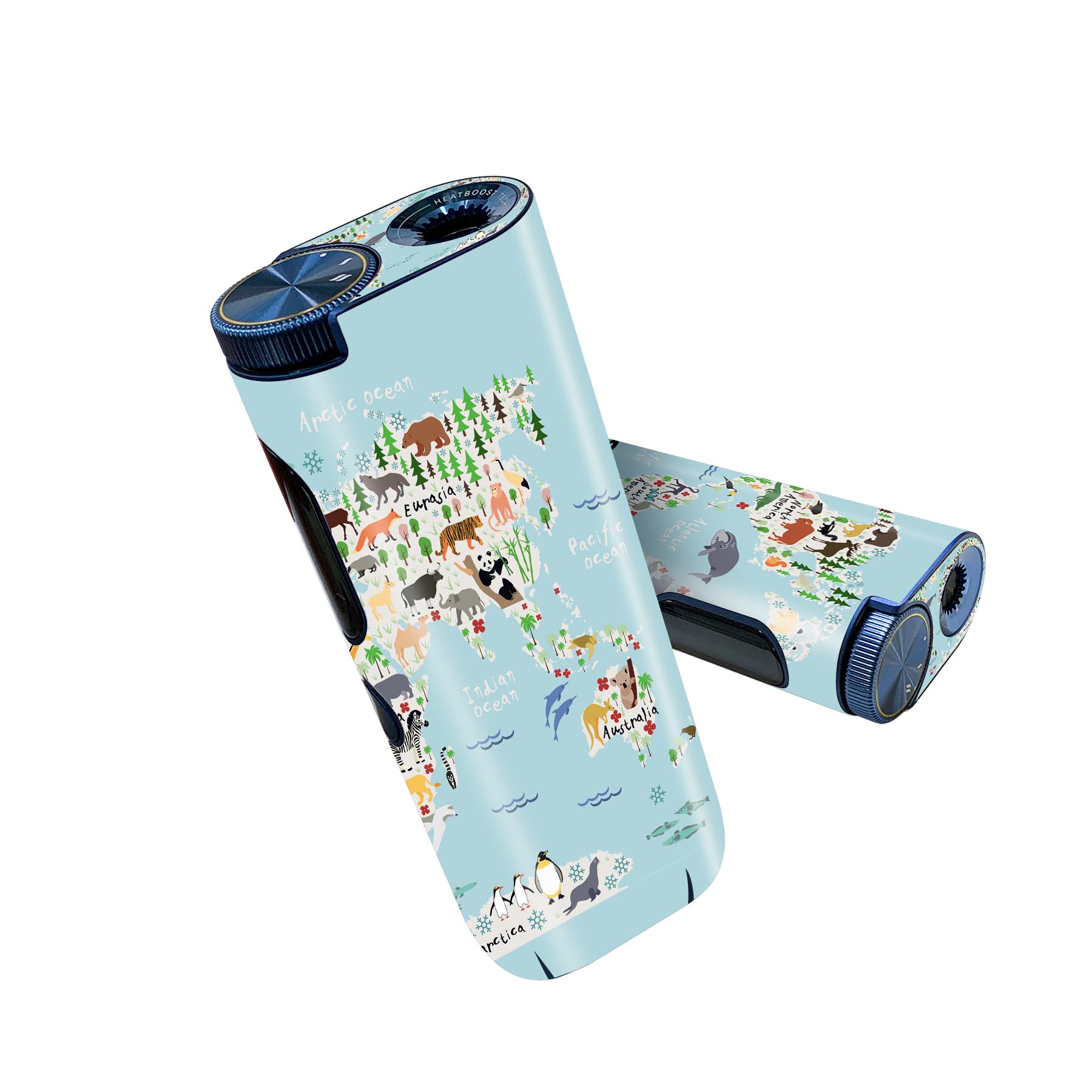 glo hyper pro 用 デザインスキンシール 側面2枚 天面3枚 セット 360°カバー ケース 保護 グロー ハイ..