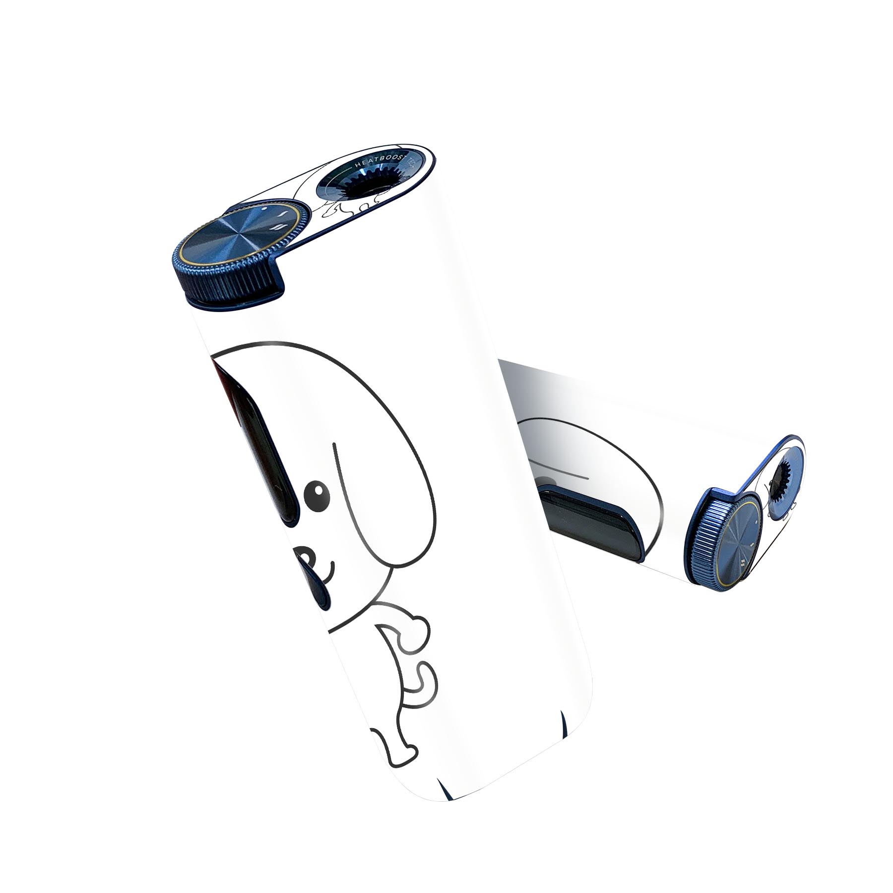 glo hyper pro 用 デザインスキンシール 側面2枚 天面3枚 セット 360°カバー ケー...