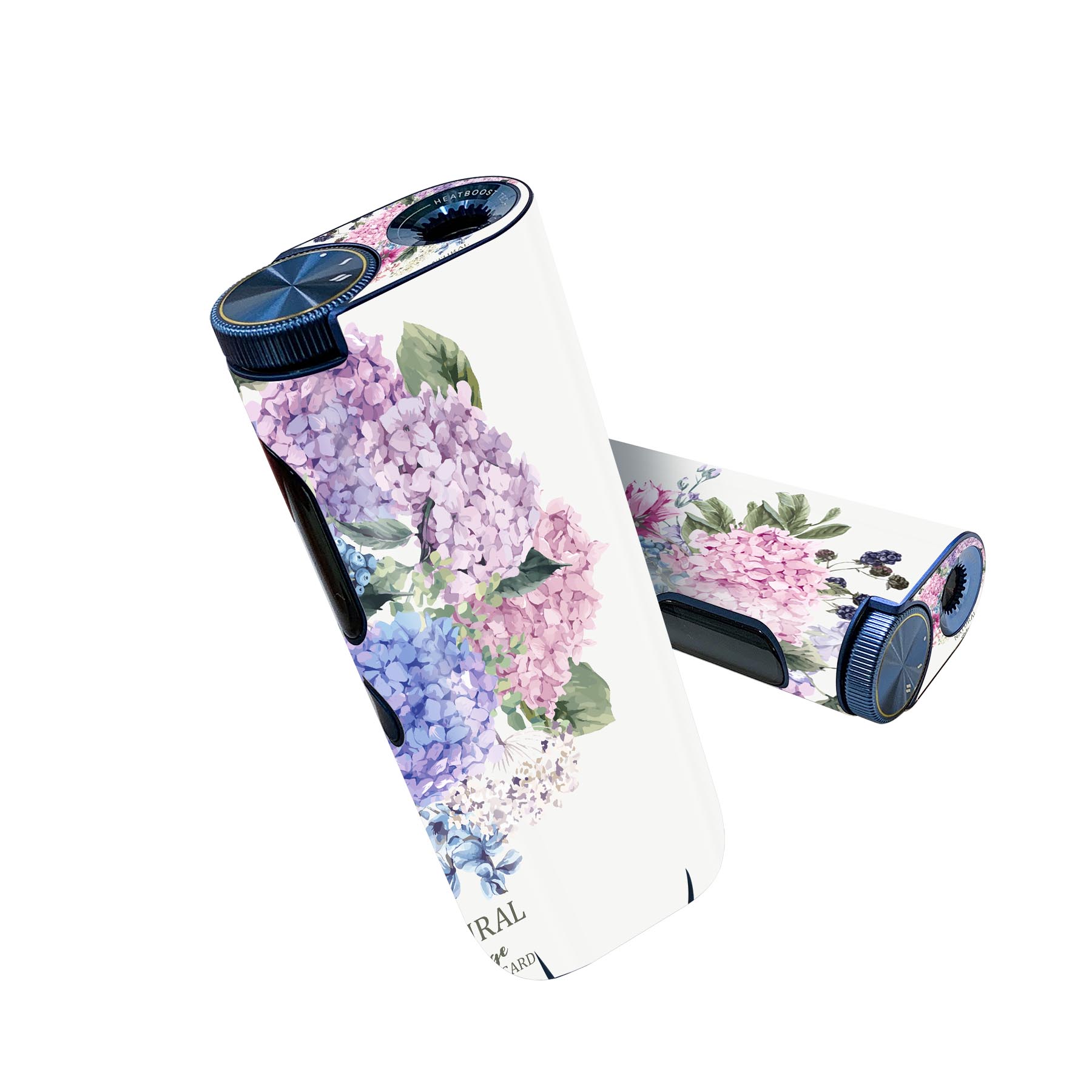 glo hyper pro 用 デザインスキンシール 側面2枚 天面3枚 セット 360°カバー ケース 保護 グロー ハイパー プロ グロウ ステッカー デコ アクセサリー 016328 あじさい 梅雨 花