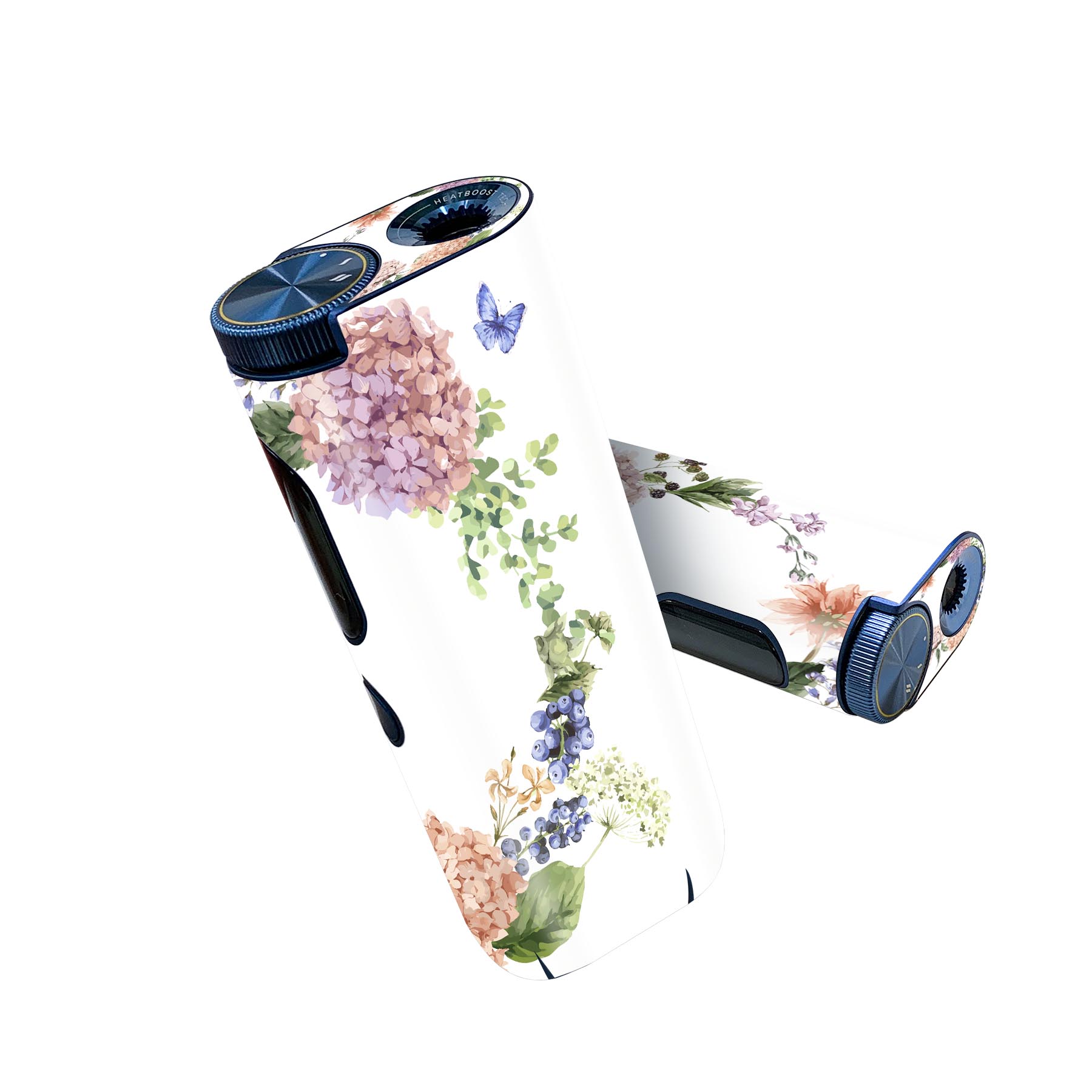 glo hyper pro 用 デザインスキンシール 側面2枚 天面3枚 セット 360°カバー ケース 保護 グロー ハイパー プロ グロウ ステッカー デコ アクセサリー 016329 あじさい 梅雨 花