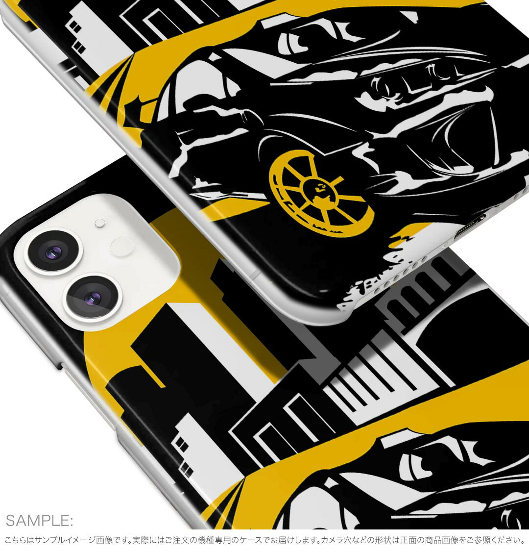 Galaxy A54 5G ギャラクシー SC-53D SCG21 専用 ケース 共通対応 sc53d igcase スマホカバー カバー ケース pc ハードケース 002803 車　イラスト