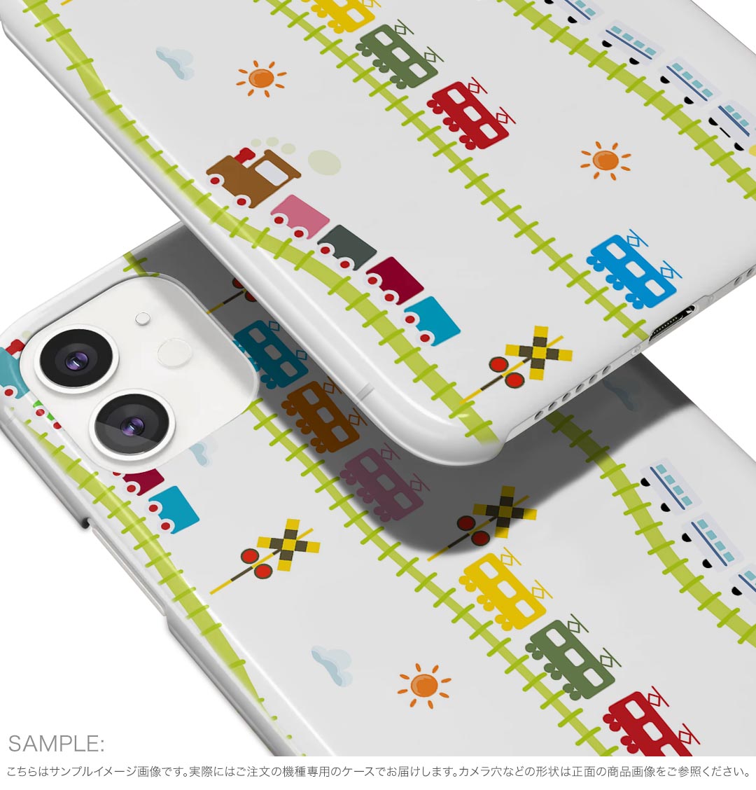 スマコレのarrows We3 F-52G 用 スマホカバー f52g ケース カバー ハードケース 002863 乗り物　イラスト　カラフル｜アングル3