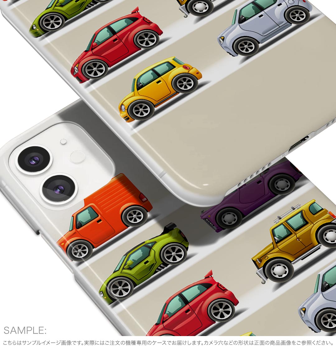 AQUOS wish4 用 ハードケース SH-52E / A402SH 共通対応 ハード ケース sh52e 対応 ケース カバー 003477 車　カラフル