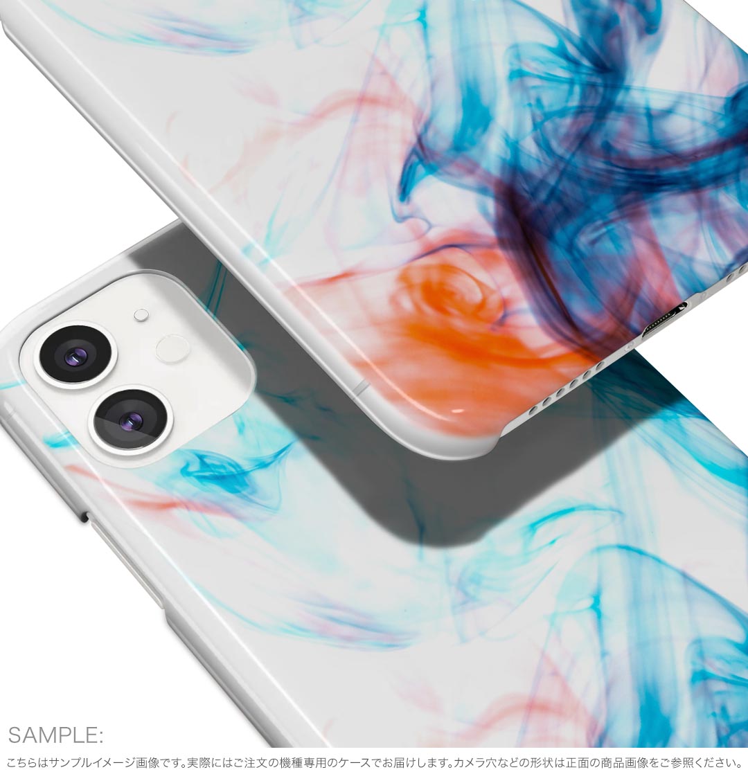 Galaxy S25 用 SC-51F / SCG31 (SM-S931) 共通対応 ハードケース sc51f ケース カバー ハードケース 023461 カラフル　煙　模様　柄