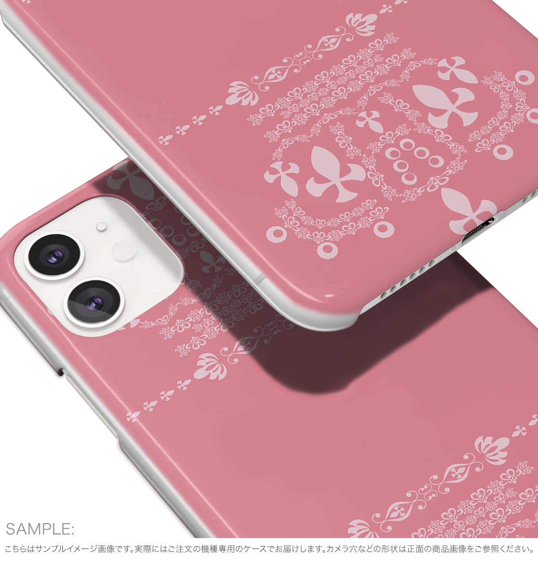 iPhone16pro 6.3インチ 専用 各キャリア iPhone 16 pro 共通対応 ハード ケース iphone16pro 対応 ケース カバー 004997 クラウン　ピンク　レース