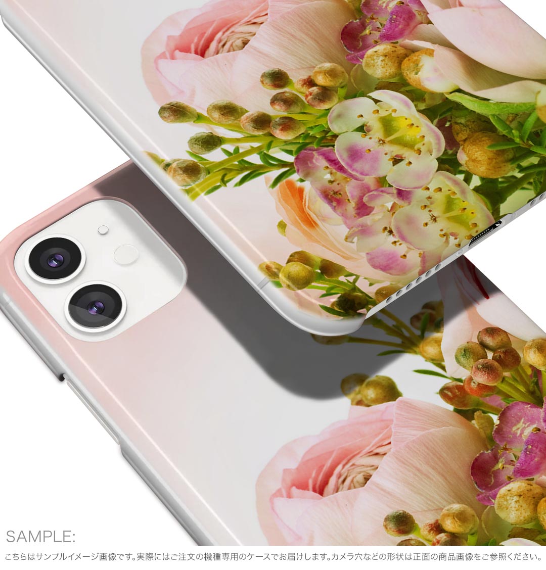 iPhone16pro 6.3インチ 専用 各キャリア iPhone 16 pro 共通対応 ハード ケース iphone16pro 対応 ケース カバー 005354 花　　ピンク