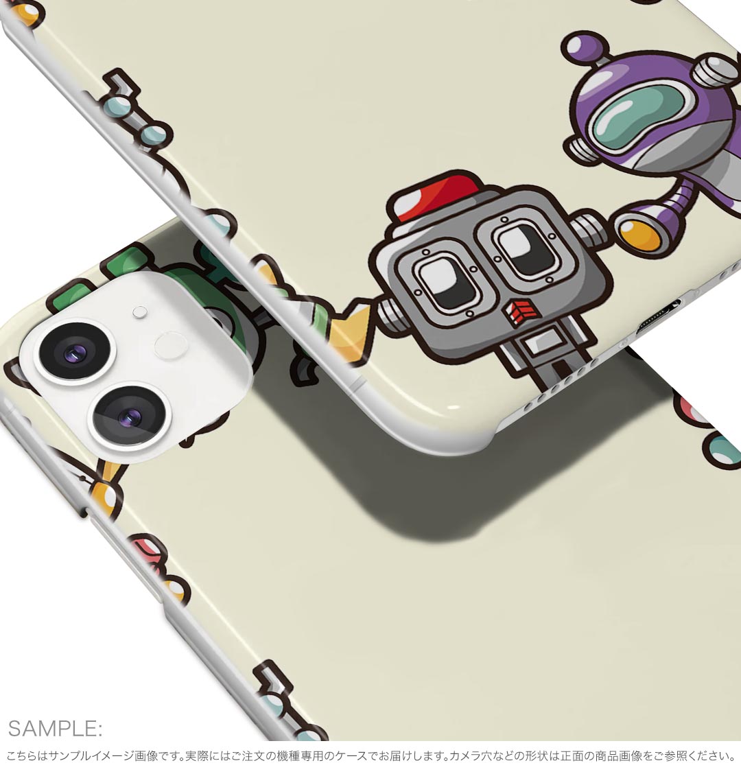 iPhone16 6.1インチ 専用 各キャリア iPhone 16 共通対応 ハード ケース iphone16 対応 ケース カバー ハードケース 006692 ロボット　イラスト