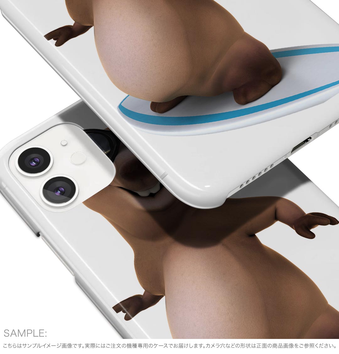 BASIO active3 KYG04 ベイシオ アクティブ3 用 kyg04 ケース カバー ハードケース 008510 サーフィン　動物　サングラス　イラスト