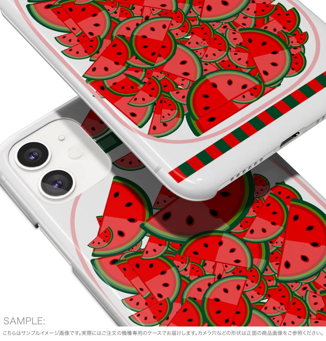 Galaxy S25 用 SC-51F / SCG31 (SM-S931) 共通対応 ハードケース sc51f ケース カバー ハードケース 009177 果物　赤　スイカ