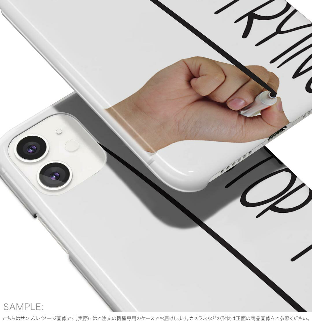 AQUOS sense6 SH-54B SHG05 用 ハードケース 009442 英語　文字　白　黒