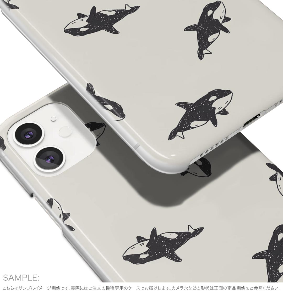iPhone 16e 用 各キャリア 共通対応 ハードケース ケース カバー ハードケース 010349 海　動物　くじら