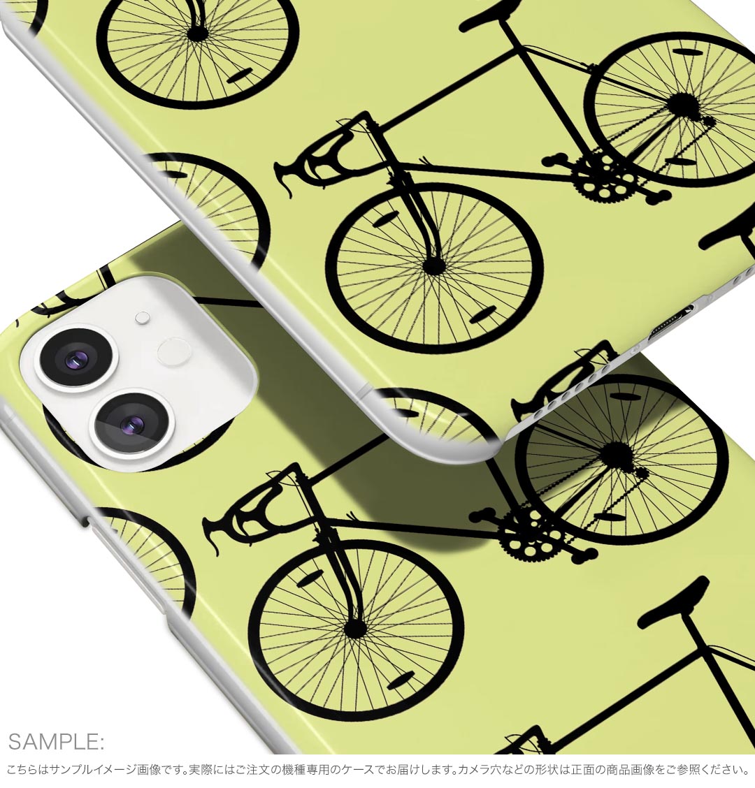 arrows We2 F-52E 用 ハードケース F-52E / FCG02 共通対応 ハード ケース f52e 対応 ケース カバー 010419 乗り物　自転車　黄色