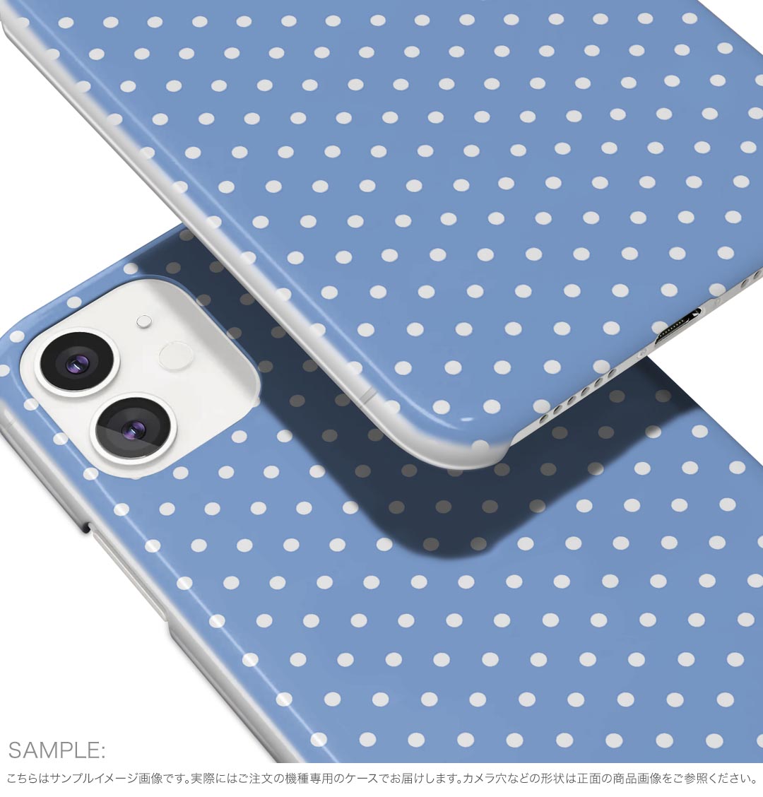 らくらくスマートフォン F-52B tpu f52b スマホ カバー ケース スマホケース スマホカバー TPU ソフトケース 011303 水玉　ドット　青