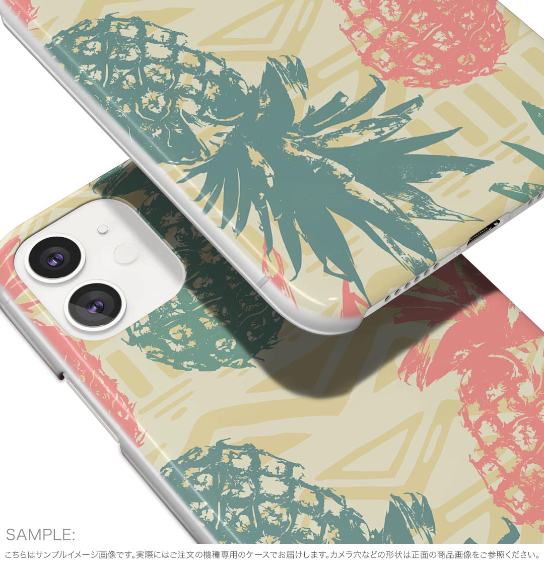 arrows We2 F-52E 用 ハードケース F-52E / FCG02 共通対応 ハード ケース f52e 対応 ケース カバー 012078 パイナップル　夏　模様