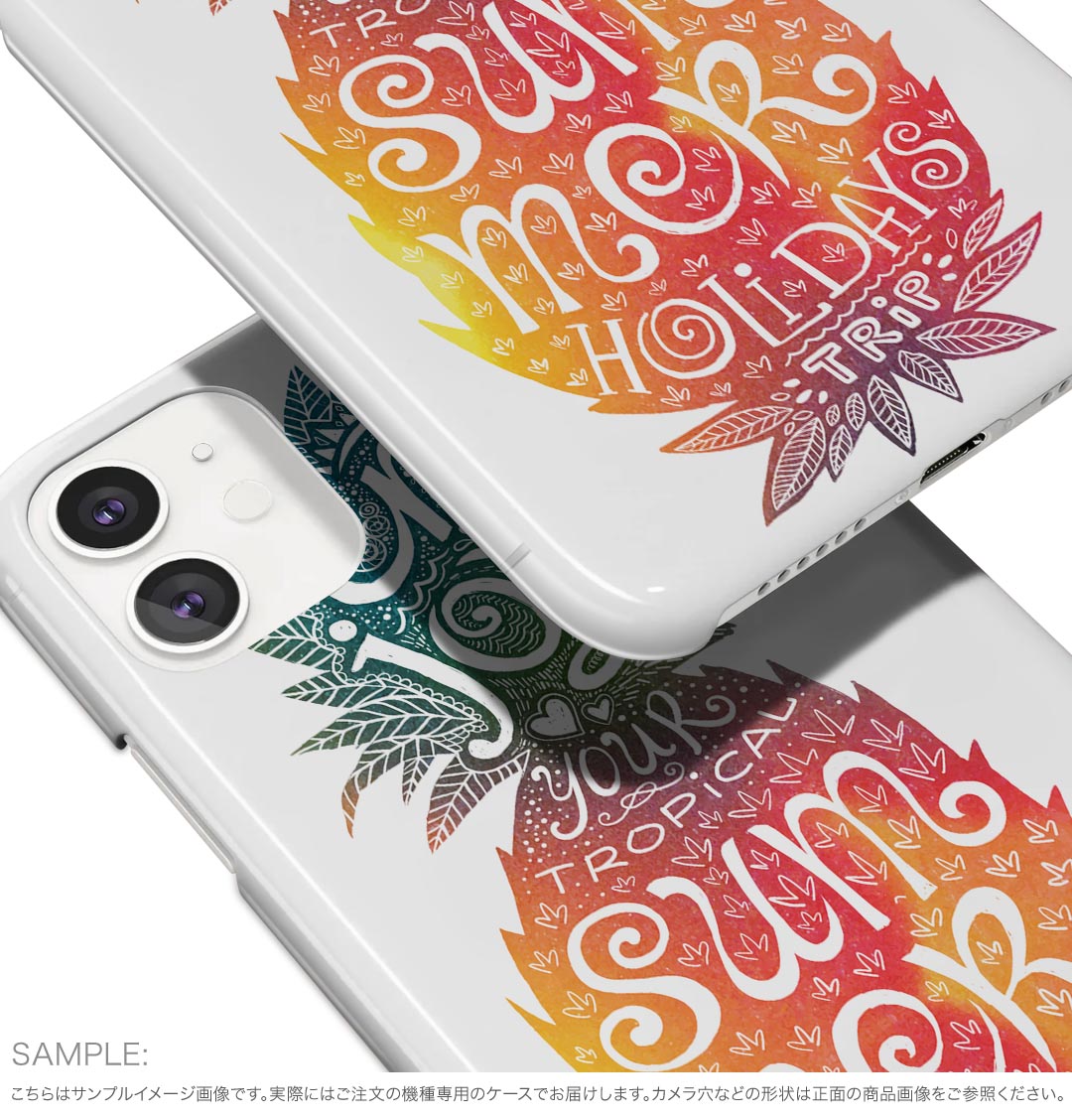 iPhone16pro 6.3インチ 専用 各キャリア iPhone 16 pro 共通対応 ハード ケース iphone16pro 対応 ケース カバー 013745 パイナップル　夏　トロピカル