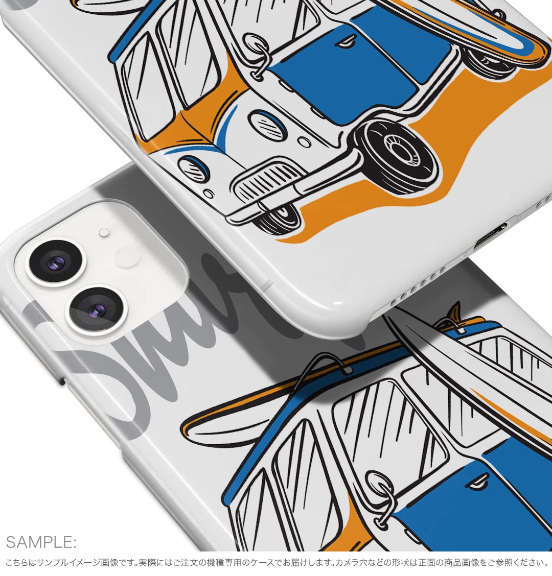 Xperia 10 VI 用 SO-52E / SOG14 / A402SO / 共通対応 ハード ケース so52e 対応 ケース カバー ハードケース 014321 サーフィン　海　車