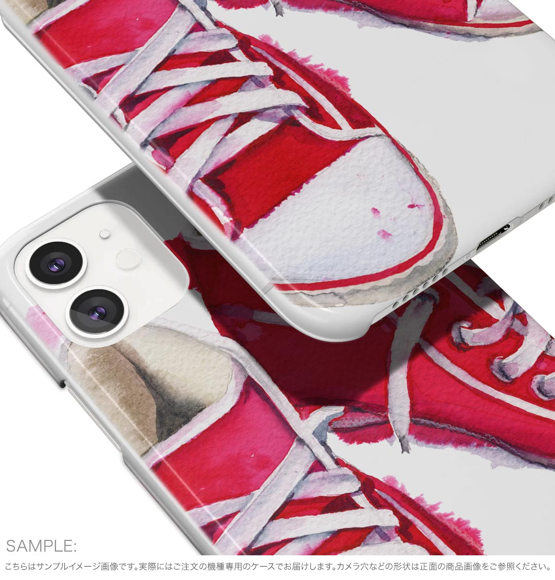 iPhone Air 用 スマホカバー 各キャリア 共通対応 ケース カバー ハードケース 014765 靴　スニーカー　赤