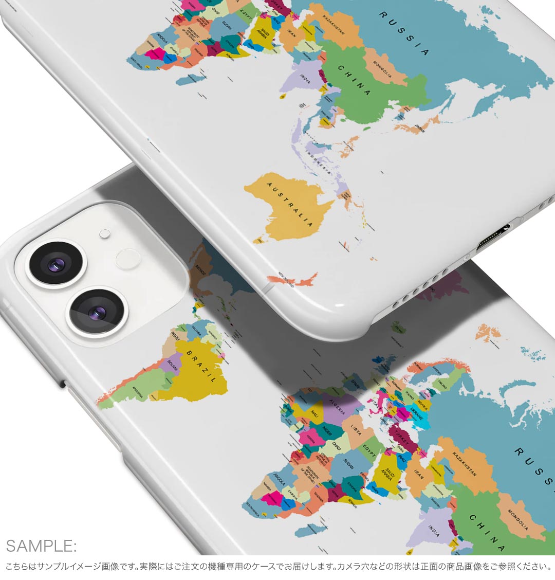 iPhone 16e 用 各キャリア 共通対応 ハードケース ケース カバー ハードケース 015948 世界地図　wordmap