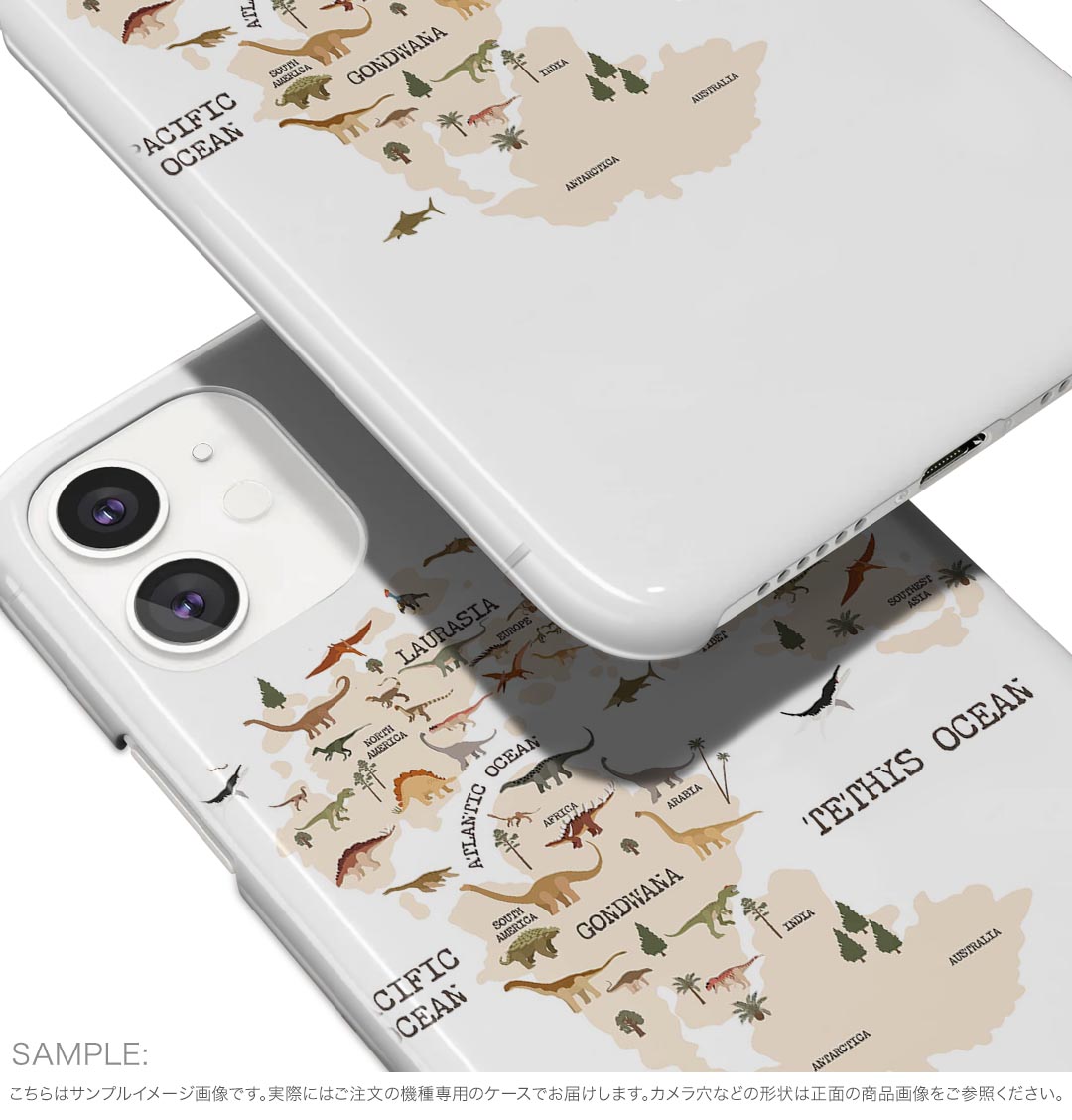 Galaxy A36 5G 用 スマホカバー SC-54F / SCG34 共通対応 共通対応 sc54f ケース カバー ハードケース 019762 恐竜 地図 mapdinosaur