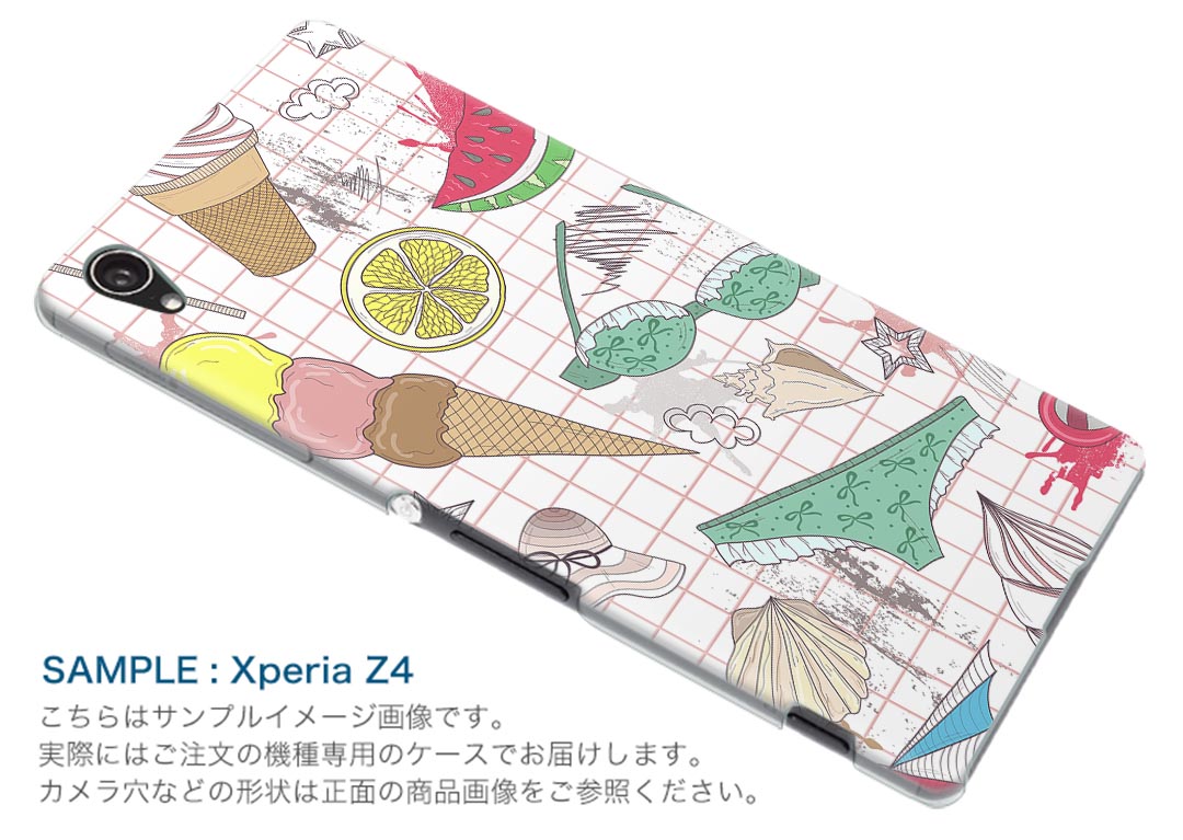 SO-03G Xperia Z4 エクスペリア so03g docomo ドコモ スマホ カバー スマホケース スマホカバー TPU ソフトケース 夏 ファッション カラフル ユニーク ラブリー その他 003624