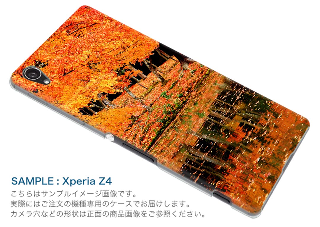 SOV33 Xperia X Performance エクスペリア X パフォーマンス au エーユー スマホ カバー スマホケース ハード pc ケース ハードケース 写真 秋 紅葉 川 写真・風景 008505