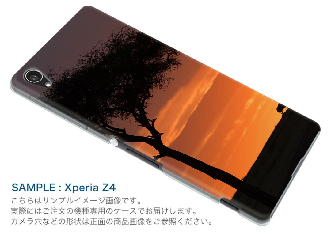 702SO XPERIA XZ2 エクスペリア エックスゼットツー 702so softbank ソフトバンク スマホ カバー ケース スマホケース スマホカバー PC ハードケース 011133 サファリ　動物　夕日